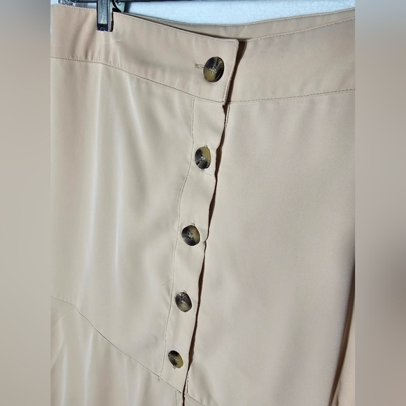 Favlux Khaki Polyester Skirt Mermaid Cut Women's Size Large NWOT - Picture 7 of 8